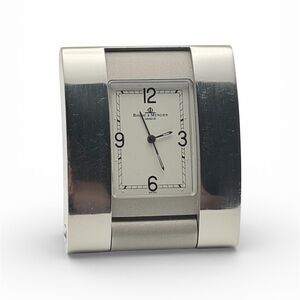 BAUME & MERCIER GENEVA SWISS TRAVEL / DESK CLOCK
